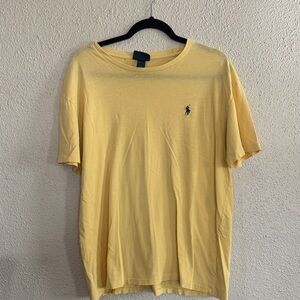 Polo by Ralph Lauren Pale Yellow Logo Crew Neck Tee